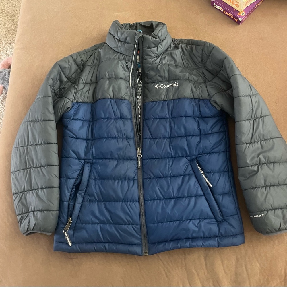 Columbia Kids' Puffer Jacket in Blue and Gray